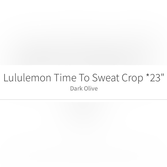 Lululemon Time to Sweat leggings Sz 2 Dark Olive Green - Picture 3 of 7